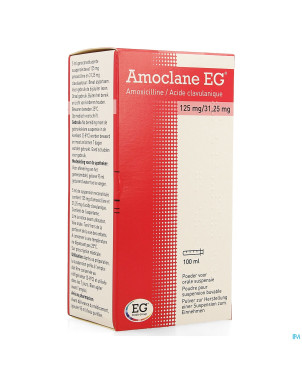 Amoclane eg 125mg/31,25mg/5ml susp.buvable  100ml