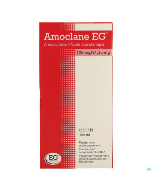 Amoclane eg 125mg/31,25mg/5ml susp.buvable  100ml