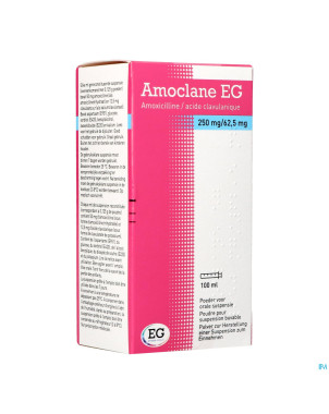 Amoclane eg 250mg/62,5mg/5ml susp.buvable 100ml