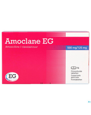 Amoclane eg 500mg/125mg comp pell 16