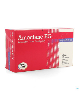 Amoclane eg 500mg/125mg comp pell 30