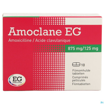 Amoclane eg 875mg/125mg  comp pell 10