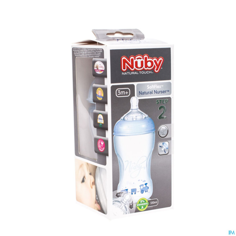 Nuby nt biberon propyl. 300ml + tetine medium
