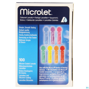 Ascencia microlet lancettes ster couleur 100