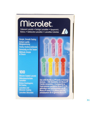 Ascencia microlet lancettes ster couleur 100