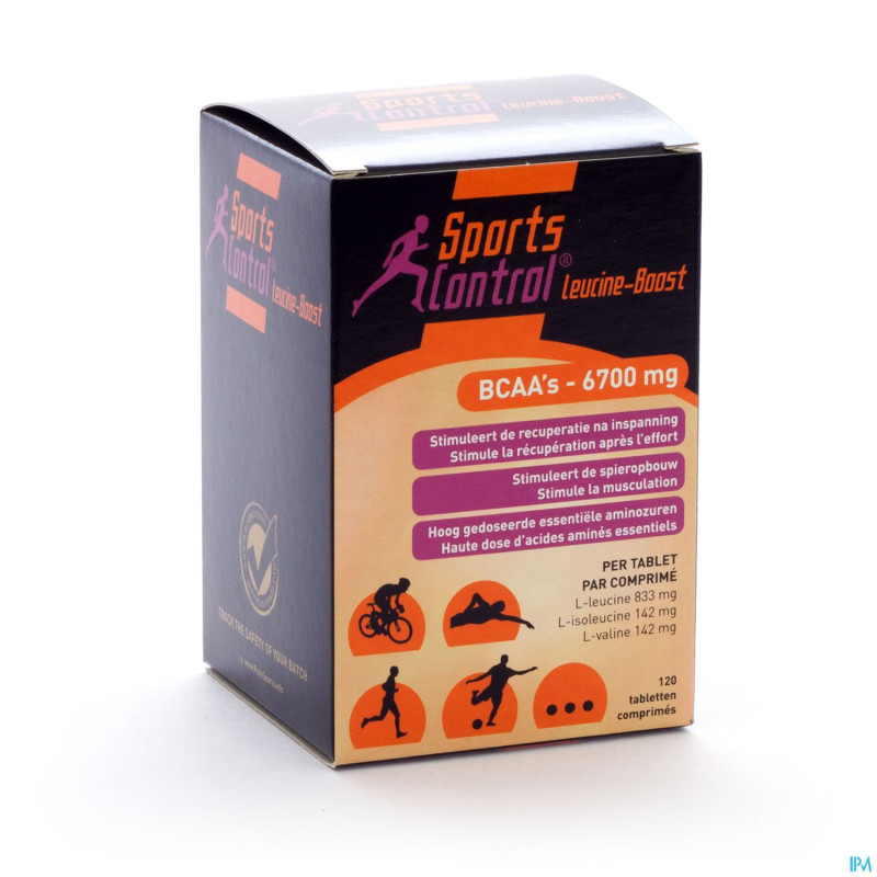 Sportscontrol leucine boost bcaa-6700mg tabl 120