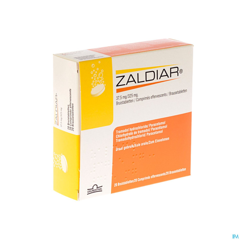 Zaldiar 37,5mg/325mg comp. efferv 20