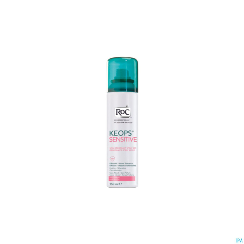 Roc keops sensitive deo spr sec s/alc s/parf 150ml