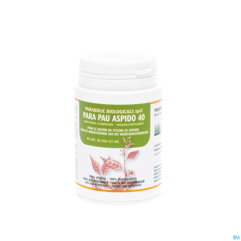 Para pau aspido 40 microbilles au gelules 90