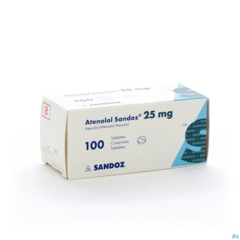 Atenolol sandoz  25mg tabl 100x 25mg