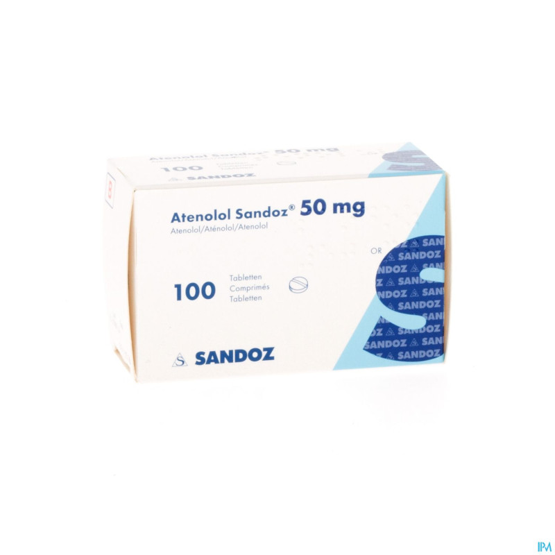 Atenolol sandoz  50mg tabl 100x 50mg