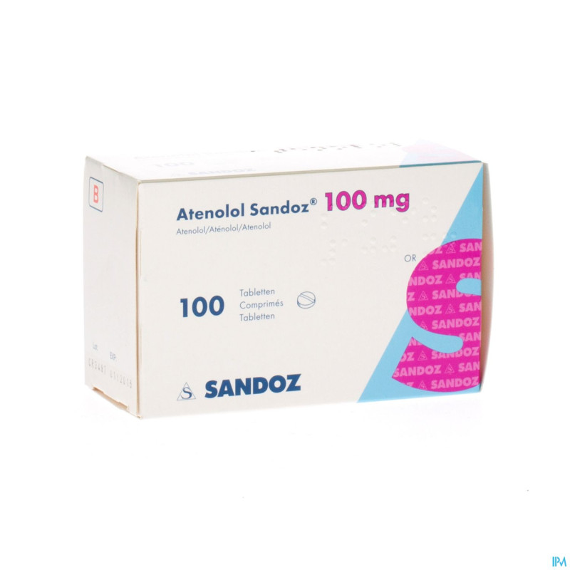 Atenolol sandoz 100mg tabl 100x100mg