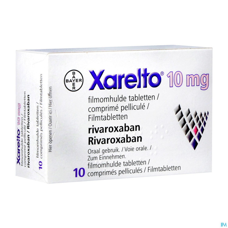 Xarelto 10 mg tabl 10 x 10 mg