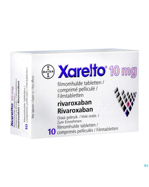 Xarelto 10 mg tabl 10 x 10 mg