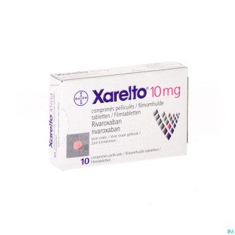 Xarelto 10 mg tabl 10 x 10 mg