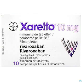 Xarelto 10 mg tabl 10 x 10 mg