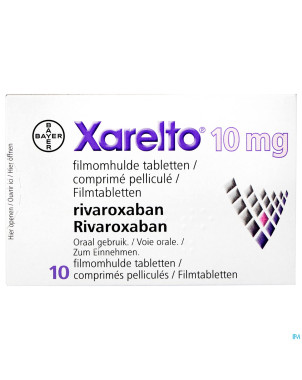 Xarelto 10 mg tabl 10 x 10 mg