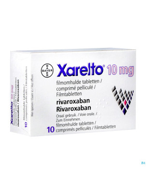Xarelto 10 mg tabl 10 x 10 mg