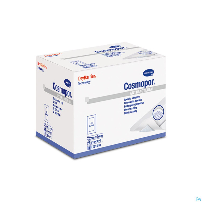 Cosmopor antibacterial ster    7,2x 5cm 25 9010001