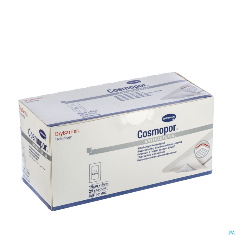 Cosmopor antibacterial ster   15,0x 6cm 25 9010021