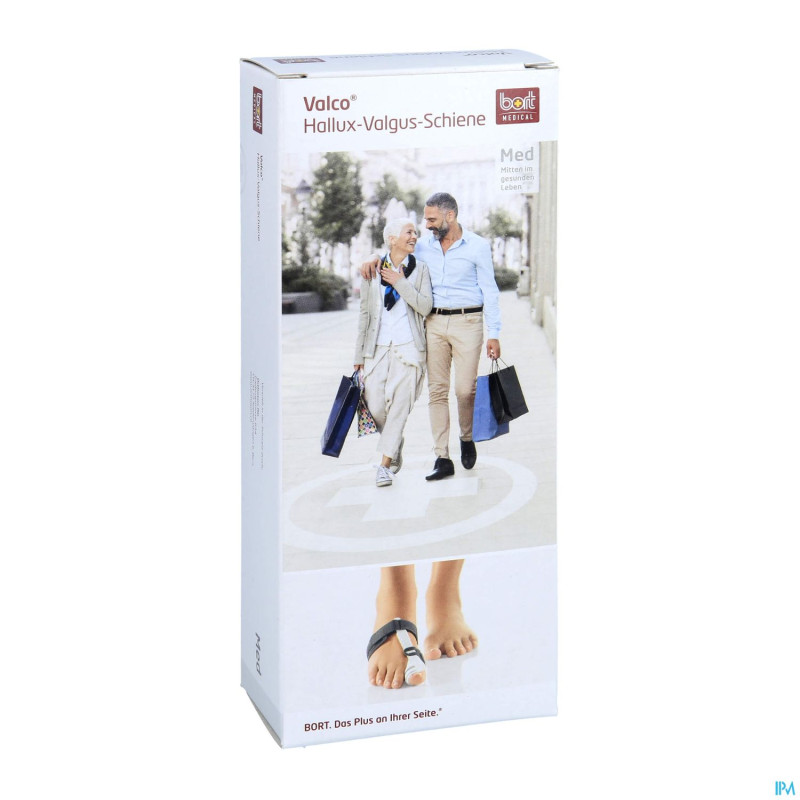 Bort hallux valgus bandage droite blanc m 930013