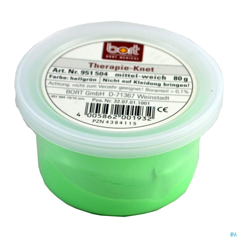 Bort thera putty moyen doux  vert clair  80g