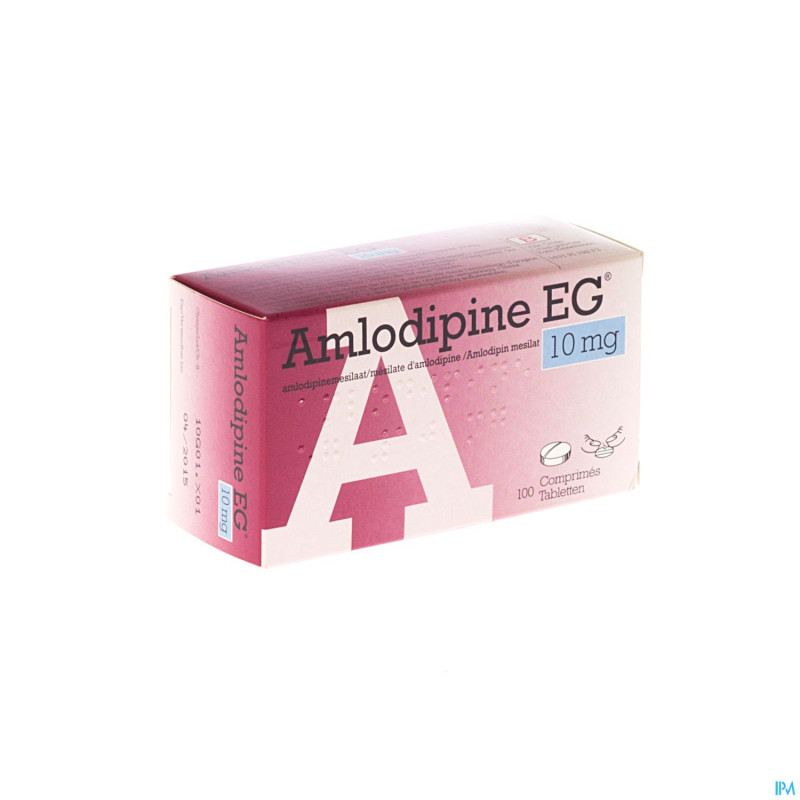 Amlodipine eg 10 mg pi pharma comp 100 x 10 mg pip