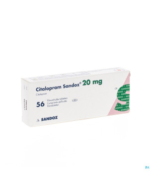 Citalopram sandoz pi pharma tabl 56 x 20 mg pip