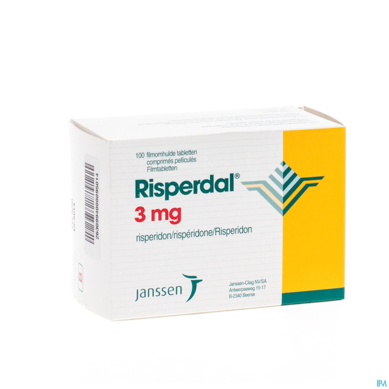 Risperdal 3 mg pi pharma comp 100 x 3 mg pip