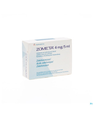 Zometa 4 mg/5ml 1 fl inj 5ml con sol 0,8 mg/ml