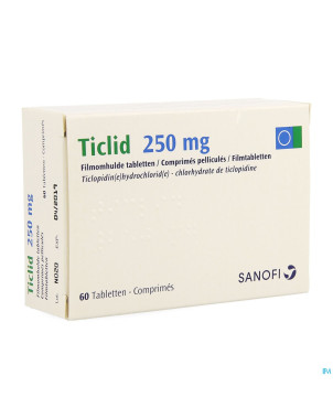 Ticlid 250 mg pi pharma tabl 60 x 250 mg pip
