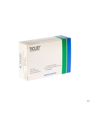 Ticlid 250 mg pi pharma tabl 60 x 250 mg pip