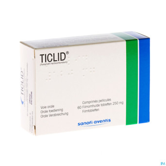 Ticlid 250 mg pi pharma tabl 60 x 250 mg pip