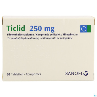 Ticlid 250 mg pi pharma tabl 60 x 250 mg pip