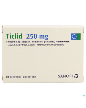 Ticlid 250 mg pi pharma tabl 60 x 250 mg pip