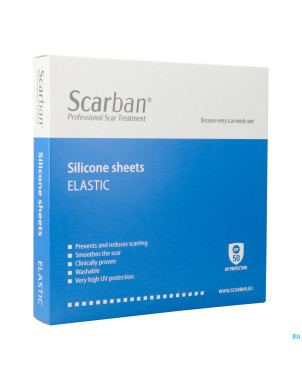 Scarban elastic silicone sheet    5x 7,5cm  2