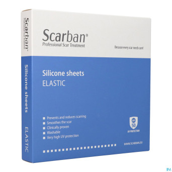Scarban elastic silicone sheet    5x 7,5cm  2