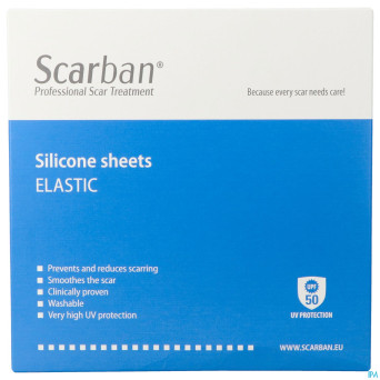 Scarban elastic silicone sheet    5x 7,5cm  2
