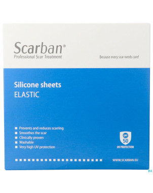 Scarban elastic silicone sheet    5x 7,5cm  2
