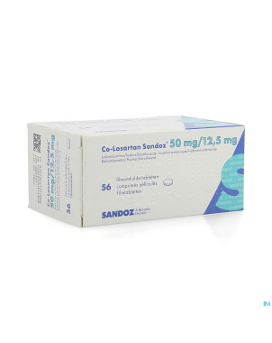 Co losartan sandoz 50 mg/12.5 mg comp pell 56