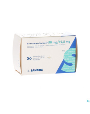 Co losartan sandoz 50 mg/12.5 mg comp pell 56
