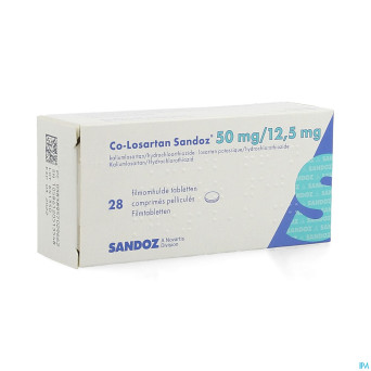 Co losartan sandoz 50 mg/12.5 mg comp pell 28
