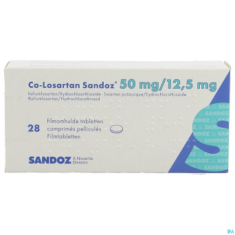Co losartan sandoz 50 mg/12.5 mg comp pell 28