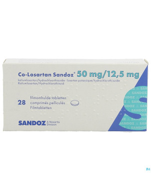 Co losartan sandoz 50 mg/12.5 mg comp pell 28