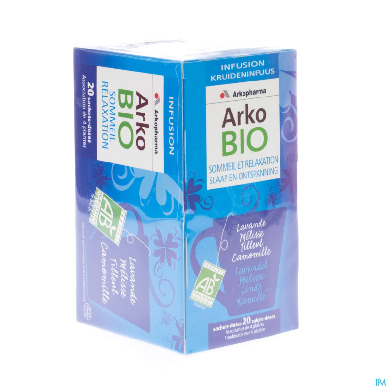 Arkobio infusion sommeil-relaxation sach 20x1,5g
