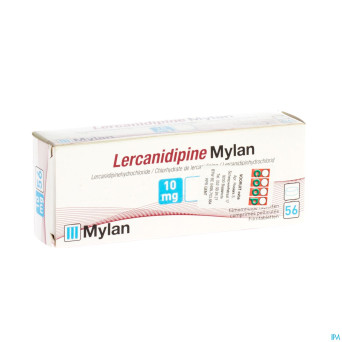 Lercanidipine mylan 10 mg comp pell 56 x 10 mg