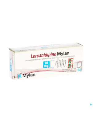 Lercanidipine mylan 10 mg comp pell 56 x 10 mg