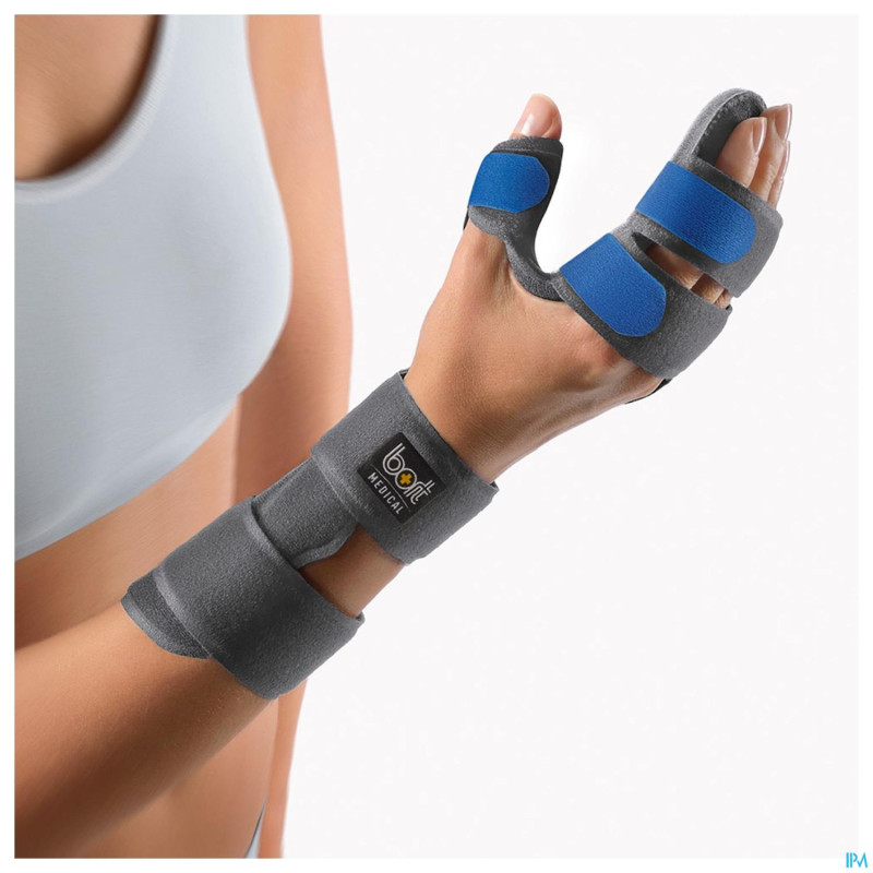 Bort orthese manucarpal soft gauche bleu  m