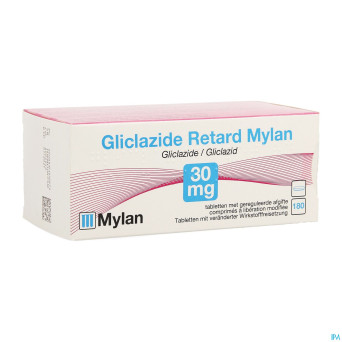 Gliclazide retard mylan tabl 180 x 30 mg