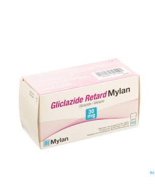 Gliclazide retard mylan tabl 180 x 30 mg